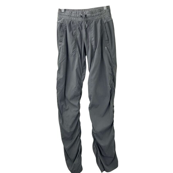 Ivivva Girls Size 14 Drawstring Athletic Pants Gray With Pockets - Picture 1 of 14